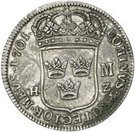 4 Mark - Carl XII (Countermark)