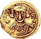1 Tremissis - Romoald II / In the name of Justinian II, 705-711