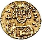 1 Tremissis - Liutprand & Scaunipergas / In the name of Justinian II, 705-711