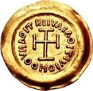 1 Tremissis - In the name of Maurice Tiberius, 582-602