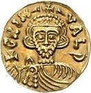 1 Tremissis - Grimoald III & Charlemagne, King of the Franks