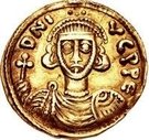 1 Solidus - Gregory / In the name of Justinian II, 705-711 (Without star)