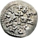 1 Denaro - Pietro, Bishop regent (Interregnum coinage)