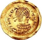 1 Tremissis - In the name of Maurice Tiberius, 582-602