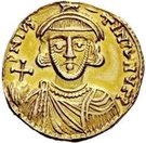 1 Solidus - Romoald II / In the name of Justinian II, 705-711 (Three steps)