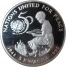 5 Kwacha (United Nations - Silver Proof Issue)