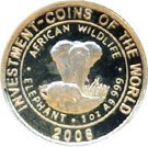 5 Kwacha (African Wildlife Elephant)
