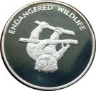 10 Kwacha (Lemur hanging from branch)