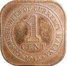1 Cent - George VI (smaller type)