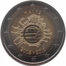 2 Euro (10 Years of Euro Cash)