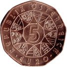 5 Euro (150 years danube waltz)