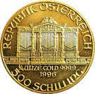 500 Schilling (Vienna Philharmonic; Gold Bullion Coinage)
