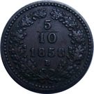 5/10 Kreuzer - Franz Joseph I (small eagle)