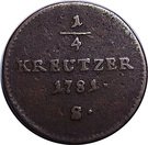 ¼ Kreutzer - Joseph II
