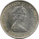 10 Rupees - Elizabeth II (Royal Wedding)