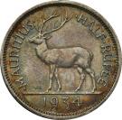 ½ Rupee - George V