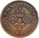 ¼ Rupee - George VI