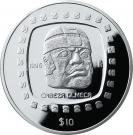10 Pesos / 5 Onzas (Cabeza Olmeca)