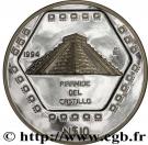 10 Nuevos Pesos / 5 Onza (Piramide del Castillo)