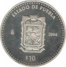 10 Pesos (Puebla - Silver Proof Issue)