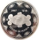 10 Pesos (Puebla - Silver Proof Issue)