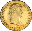 8 Escudos - Fernando VII (Guadalajara - Royalist Coinage)