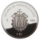 10 Pesos (Veracruz - Silver Proof Issue)