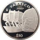 10 Pesos (Tabasco - Silver Proof Issue)