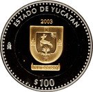 100 Pesos (Yucatán - Gold & Silver Proof Issue)