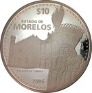 10 Pesos (Morelos - Silver Proof Issue)