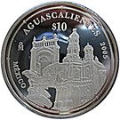 10 Pesos (Aguascalientes - Silver Proof Issue)