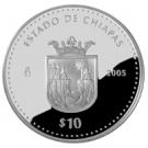 10 Pesos (Chiapas - Silver Proof Issue)