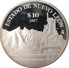 10 Pesos (Nuevo León - Silver Proof Issue)