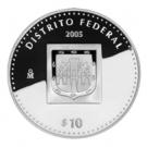 10 Pesos (Distrito Federal - Silver Proof Issue)