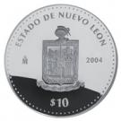10 Pesos (Nuevo León - Silver Proof Issue)