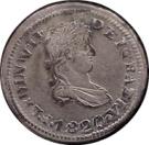 ½ Real - Fernando VII (Zacatecas - Royalist Coinage)