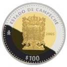 100 Pesos (Campeche - Gold & Silver Proof Issue)