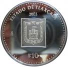 10 Pesos (Tlaxcala - Silver Proof Issue)