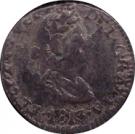 ½ Real - Fernando VII (Durango - Royalist Coinage)