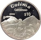 10 Pesos (Colima - Silver Proof Issue)
