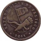 1/16 Real "Medio Octavo" (State Coinage, Jalisco)