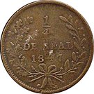 ¼ Real "Quarto/Quartilla" (State Coinage, Sinaloa)