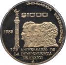 1000 Pesos (175th Anniversary of Independence)