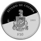 10 Pesos (Colima - Silver Proof Issue)