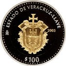 100 Pesos (Veracruz - Gold & Silver Proof Issue)