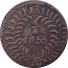 ¼ Real "Quarto/Quartilla" (State Coinage, Chihuahua)