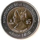 5 Pesos (Leona Vicario)