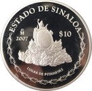 10 Pesos (Sinaloa - Silver Proof Issue)