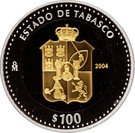 100 Pesos (Tabasco - Gold & Silver Proof Issue)