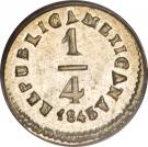 ¼ Real "Quarto/Quartilla" (Federal Coinage)